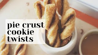 Pie Crust Cookie Twists Recipe - Easy way to use those pie dough scraps!
