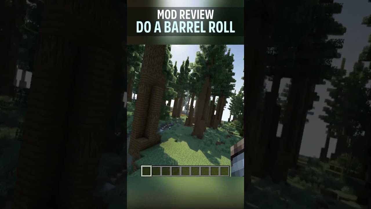 Do a Barrel Roll - Minecraft mod 1.19+ #shorts 