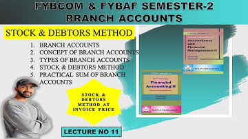 Fybcom Branch Account Basic Concept | FYBCOM,FYBAF Sem - 2 | Financial Accounting | Siraj Shaikh
