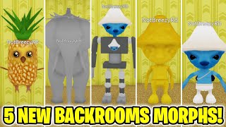 How to get ALL 5 NEW BACKROOMS MORPHS in Backrooms Morphs (ROBLOX)