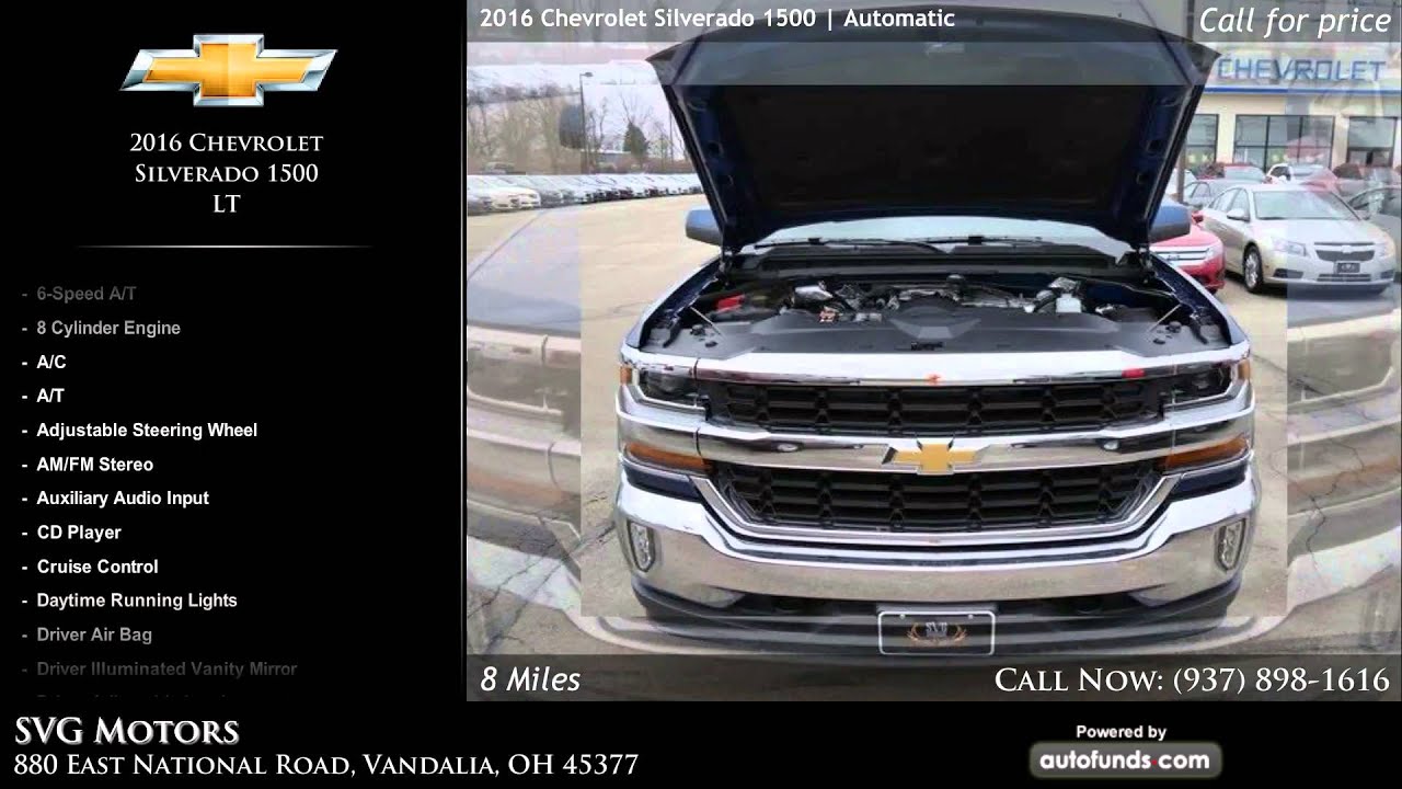 Used 2016 Chevrolet Silverado 1500 SVG Motors, Vandalia, OH YouTube