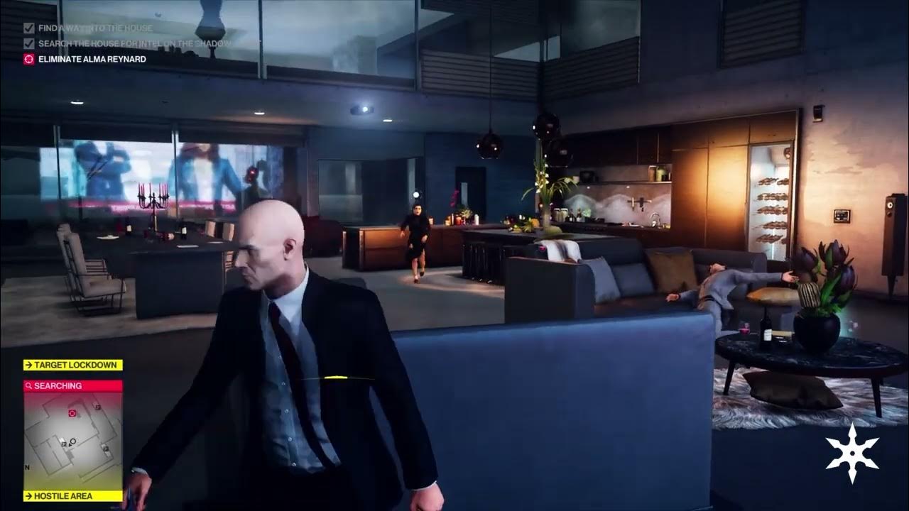 Using *SHURIKEN ONLY* in Hitman 2 First Mission YouTube