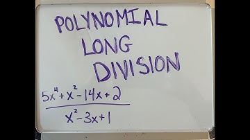 Polynomial Long Division: A Step by Step demonstration