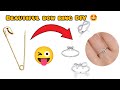 Homemade ring DIY/ how make easy ring from safety pin/ ring craft ideas/no cost craft