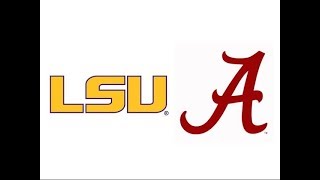 2017 #19 LSU at #2 Alabama (Highlights)