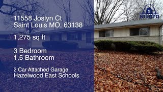 St. LouisHome for Rent To Own - 11558 Joslyn 63138 Walkthrough