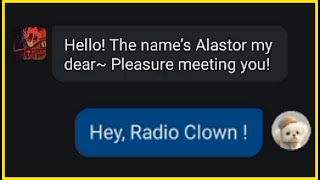 character ai 😂 but I bully Alastor 😅 character ai bully
