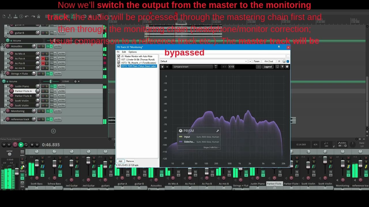 Master Monitor System for Reaper