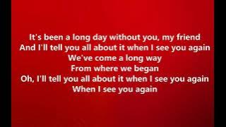 See you again - One Voice Childrens Choir (lyrics)