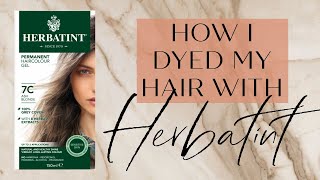 HOW I DYED MY HAIR WITH HERBATINT Natural hair color at home Tutorial 7C Ash Blonde