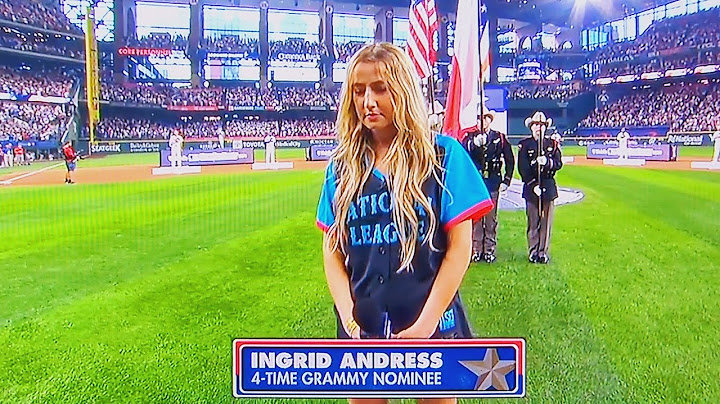 INGRID ANDRESS - NATIONAL ANTHEM - (LIVE) FULL PERFORMANCE | MLB HOME RUN DERBY 2024 | JULY 15, 2024