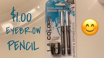 EYEBROW TUTORIAL | L.A. COLORS EYEBROW PENCIL $1