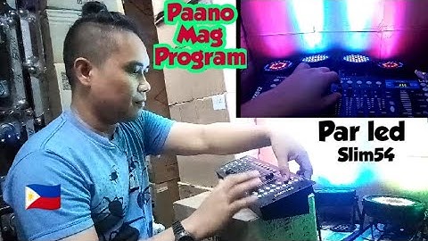 Par-led slim 54B easy tutorial Program-Running (rgbw 1watts)  |NJA features