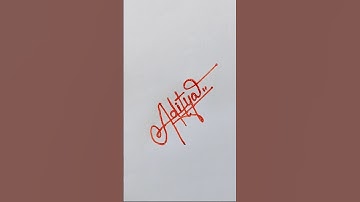 Aditya💗 name signature| #signwriting #diy #handwriting #trending #signature #shorts #youtubeshorts