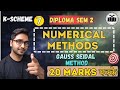 🚨Gauss Seidel Method Numerical Methods | Fast Iteration Method | Solved Example