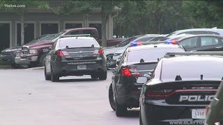 Clayton County officer shot in the arm during search for suspect