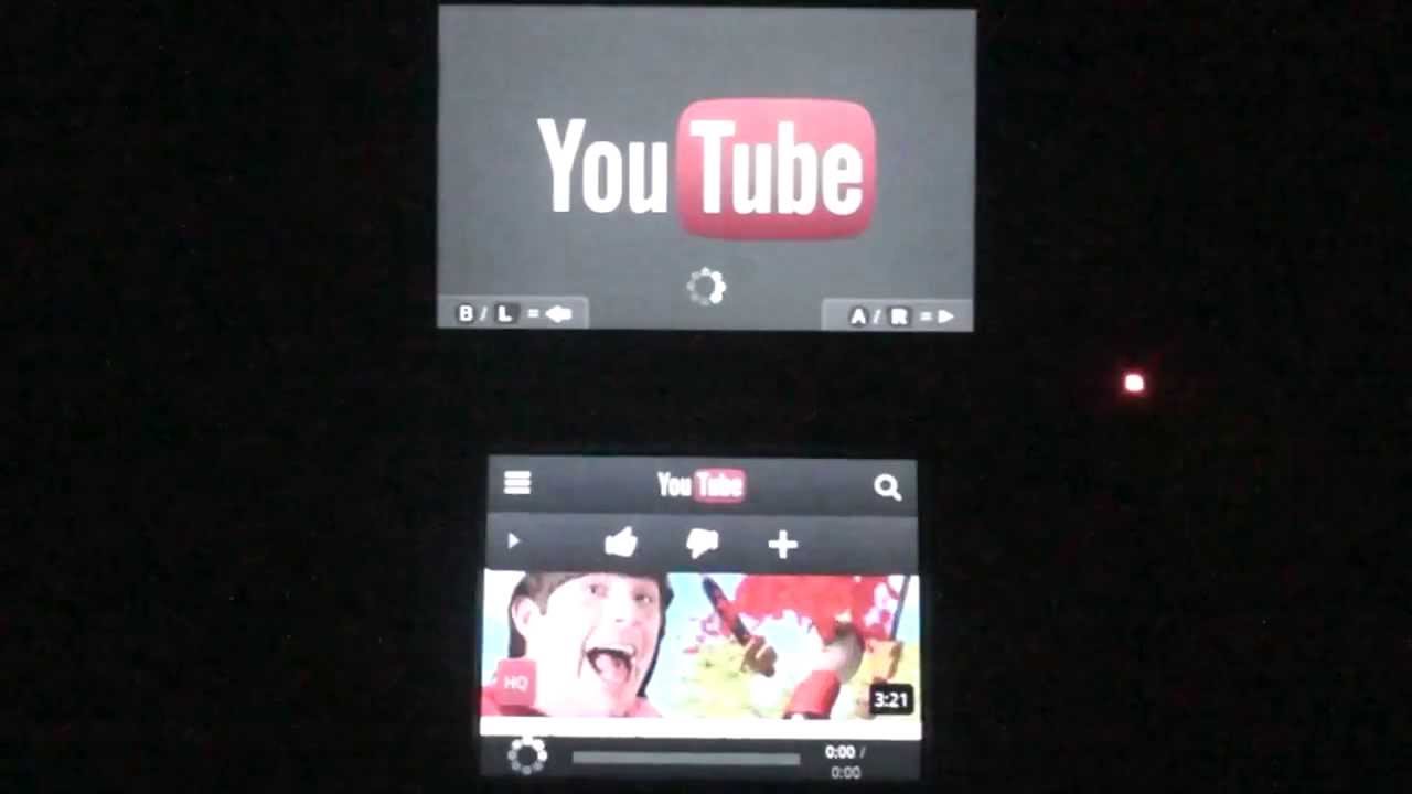 Nintendo 3DS Youtube app YouTube