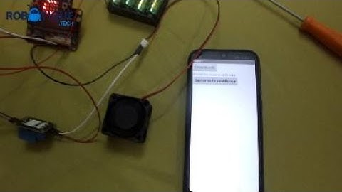 Control a small fan with a smartphone and the Micro:bit