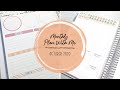 OCTOBER MONTHLY & DASHBOARD PLAN WITH ME | Plum Paper Planner | Monarch Plans Stickers