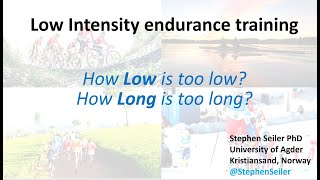 Long, low intensity endurance sessions: When is Low too low?  When is Long too long?