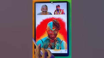 😍 Fire Nahi WILD FIRE 🔥 Allu Arjun Digital Art | Pushpa Art #shorts #digitalart #pushpa