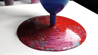 Easy Acrylic Pouring - Funnel Pour Fluid Art !
