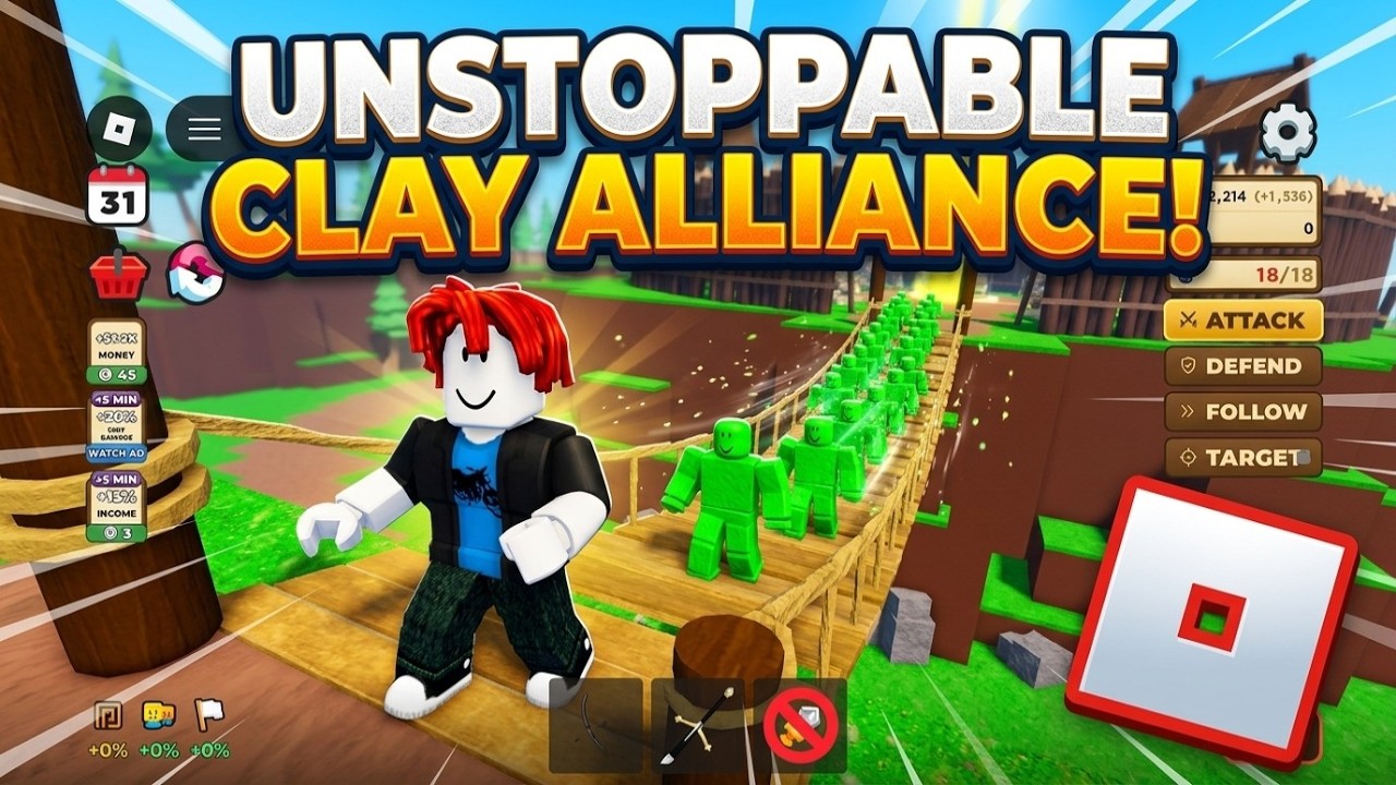 [ALLIANCES] ⚔️ Clay Battles Tycoon – Synthetic Funworks o‘yini | Roblox | O‘yin jarayoni, Komment... учун видео миниатюраси