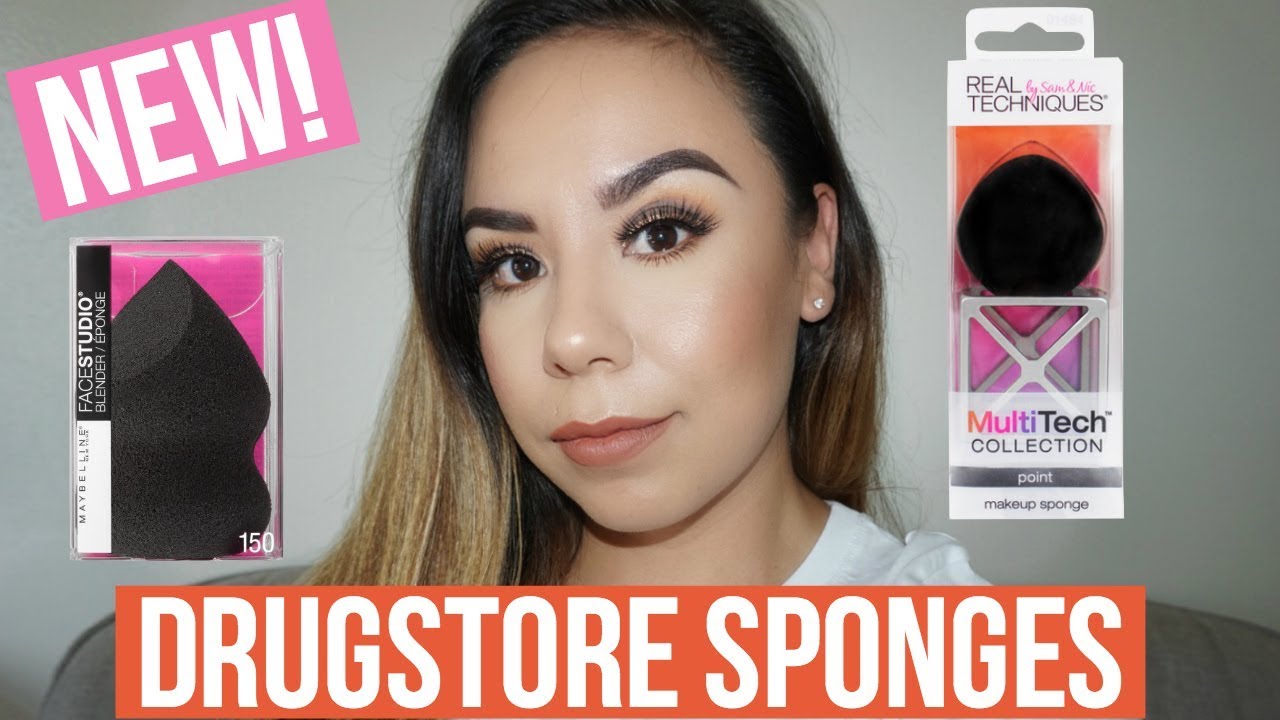 New! Drugstore Makeup Sponges Maybelline & Real Techniques YouTube