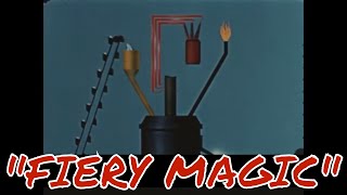 1955 CALCIUM CARBIDE & PLASTIC MANUFACTURE DOCUMENTARY 'FIERY MAGIC'  ACETYLENE GAS  NEOPRENE 88134