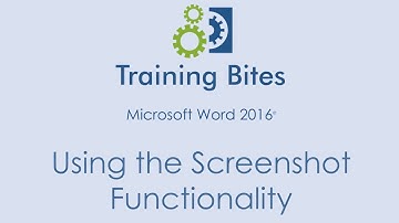 Microsoft Word 2016: Using the Screenshot Functionality