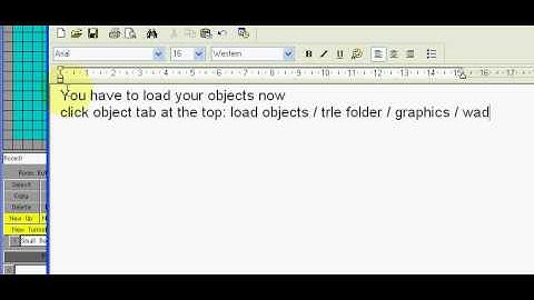 TRLE Tutorial 1 - Editor Setup