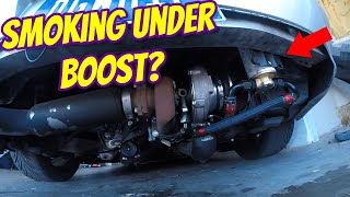 How to Fix Rear Mount Turbo Oil Drain Issues ( Smoking and Oil in Intake)