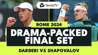 Denis Shapovalov vs Luciano Darderi DRAMATIC Final Set | Rome 2024 Highlights screenshot 3