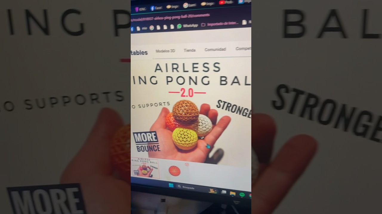 Pelotas de Ping pon hecha por ti 