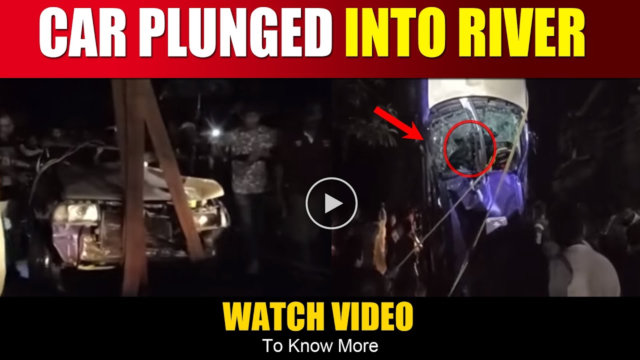 GOA NEWS : Blue Colour Zen Car Plunged Into A River At Sanguem | Watch ...