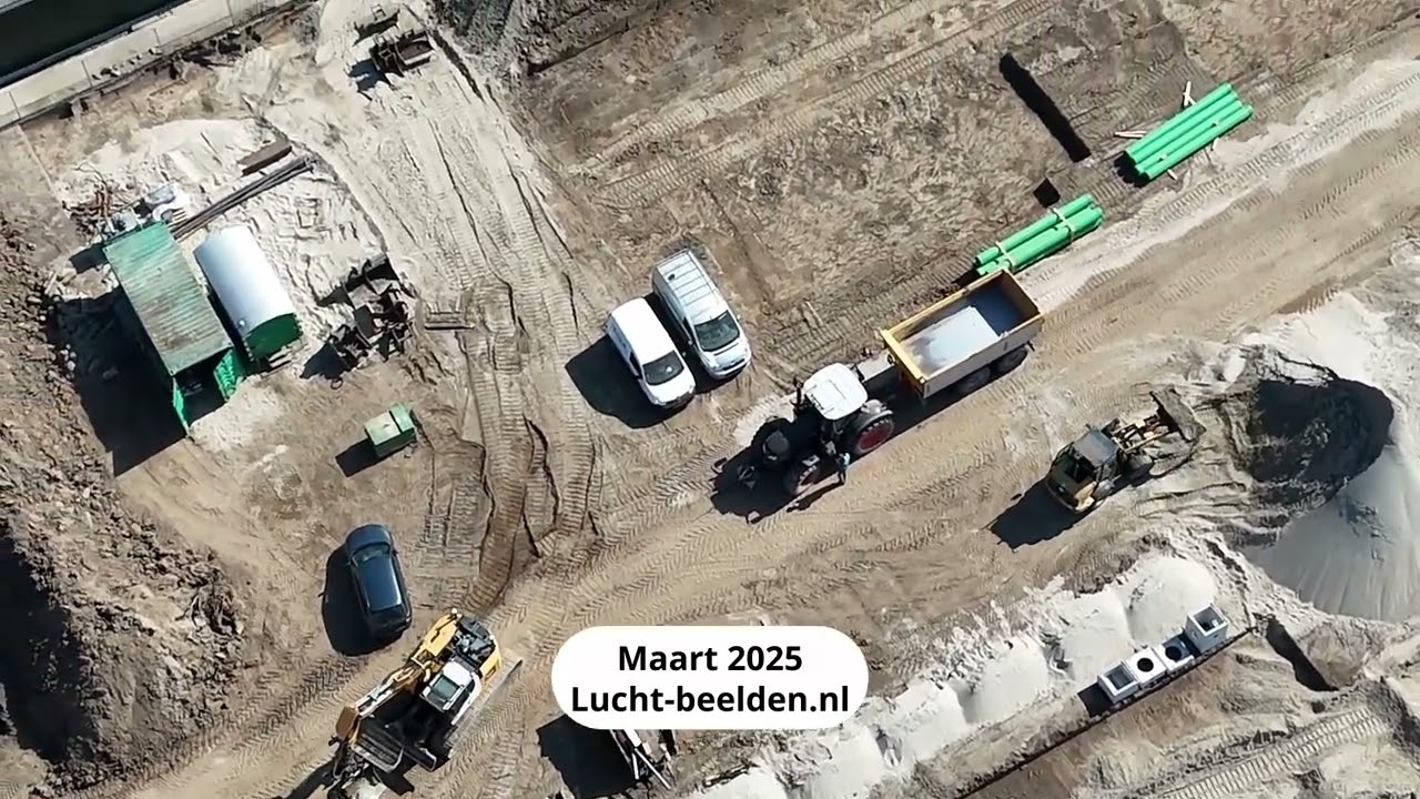 lucht-beelden.nl - Bloessemgaarde Groessen Deel 1 - Voortgang van de bouw gevold vanuit de lucht