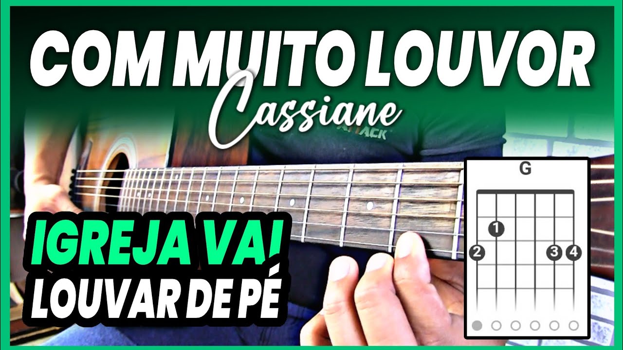 Como tocar COM MUITO LOUVOR no violão SIMPLIFICADA sem fazer PESTANAS