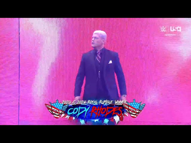 Cody Rhodes Entrance - WWE Monday Night Raw, March 18, 2024 class=