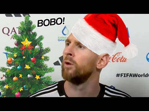 Messi: ¿Qué miras Bobo? pero es navideño