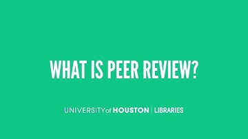 What is peer review?