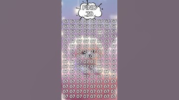 Challenge yourself to FIND 70 in 5sec #pick #your #brain #quiz #upsc #jee