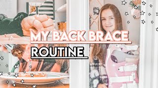 My Back Brace Routine + Back Update | Katie's Cool Creations