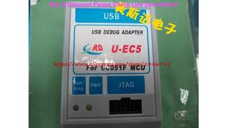 Slide C8051F programmer emulator download U-EC5 EC5 programmer USB Debug Adapter