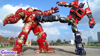 Transformers: Optimus Prime vs Hulkbuster War - เทคโนโลยีในอนาคต VFX ศตวรรษที่ 24