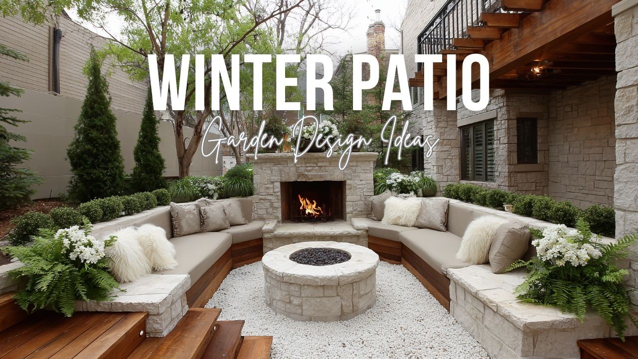 Winter Patio and Garden Design Ideas for Cozy Luxury Outdoor Living