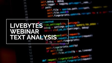 Livebytes - Webinar Text Analysis with AWS Comprehend, Elasticsearch and Kibana