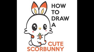 How to Draw Scorbunny from Pokemon (Cute / Chibi / Kawaii) Easy Step by Step Drawing Tutorial