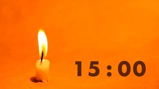 15 Minute Timer - Cozy Candle Focus Music 🕯️ Productivity & Short Study Sprint