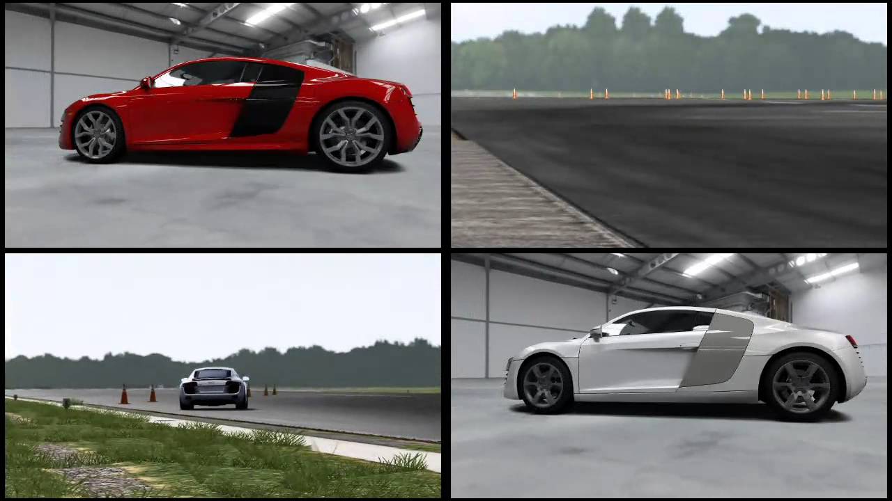 Audi R8 vs Audi R8 v10 - YouTube