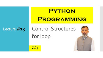 Lec #13: for loop in Python [in Pashto]